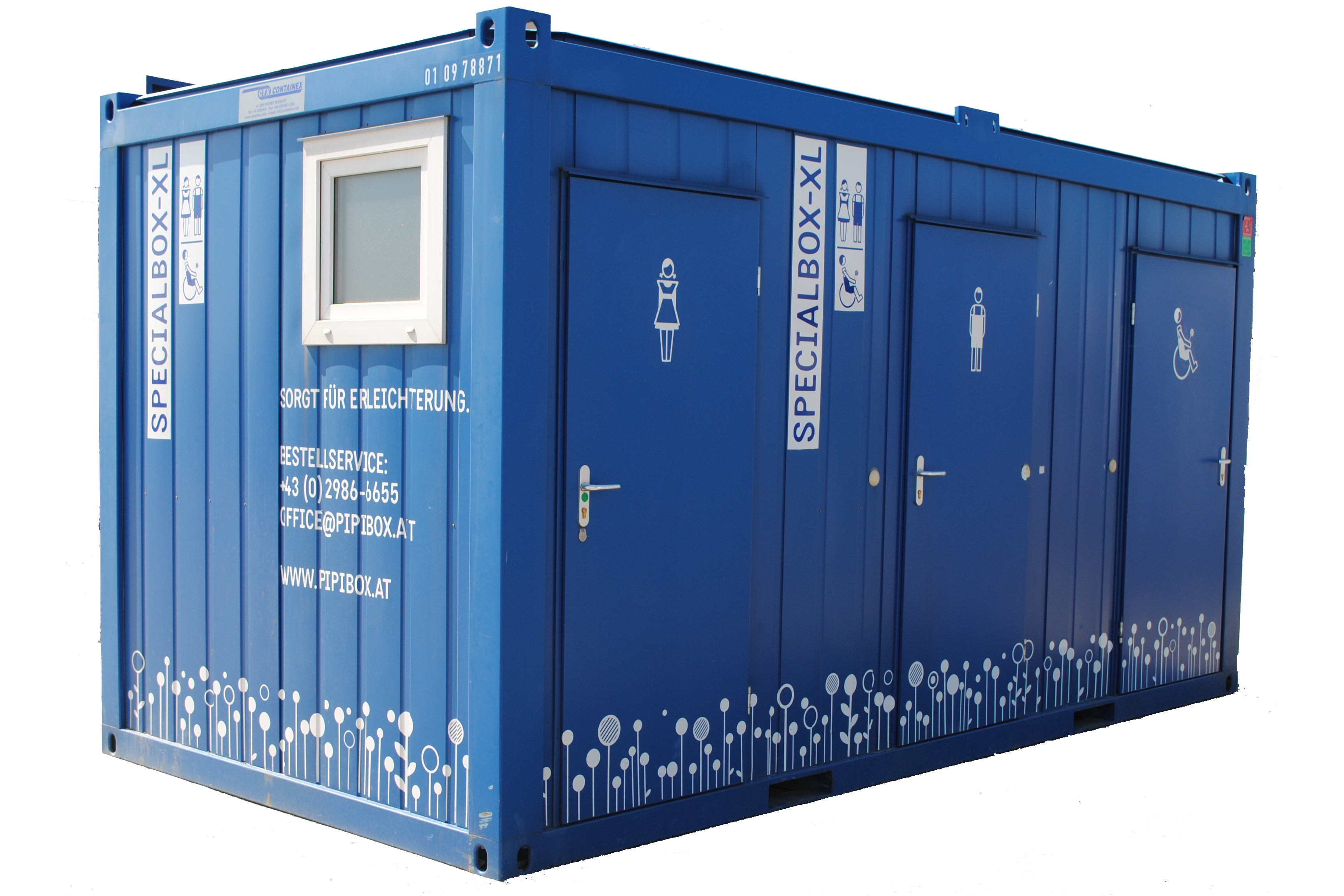 SPECIALBOX XL – der barrierefreie WC Container - PIPIBOX