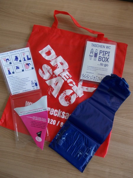 Unser neues Taschen WC „Pipibox to go“ geht auf Reisen! 1 Pipibox to go