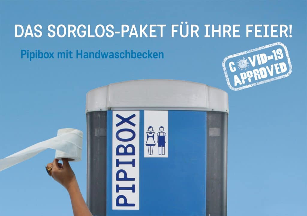 Pipibox fuer Feier -