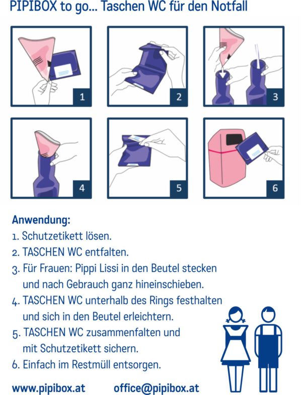 Taschen WC - PIPIBOX to go – Bild 2